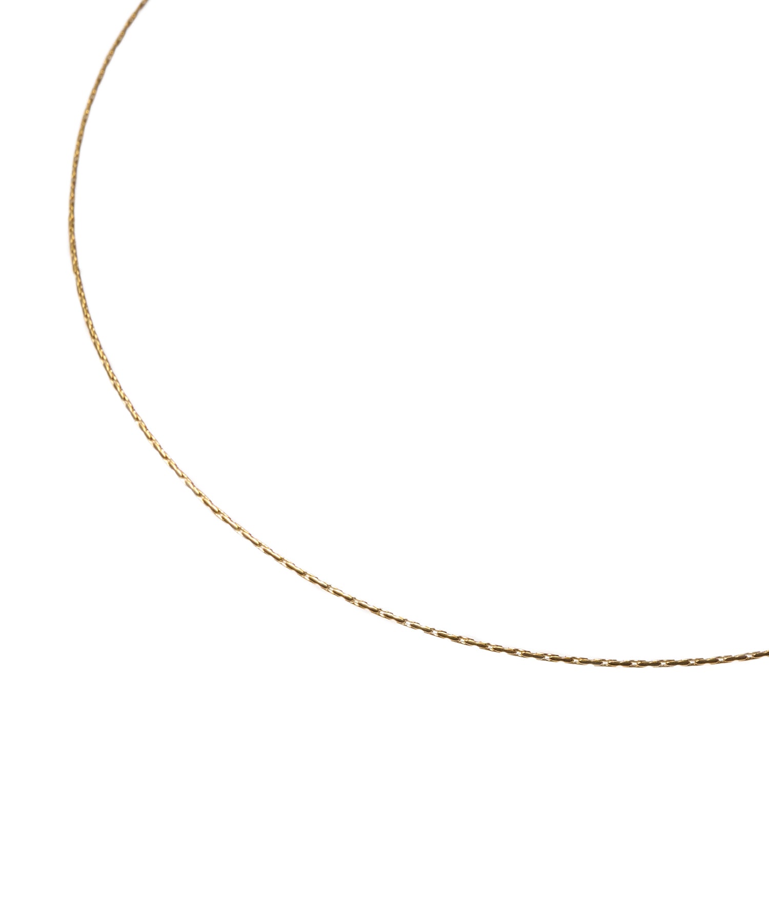 ゴールド]0.6mmチェーンネックレス/45cm