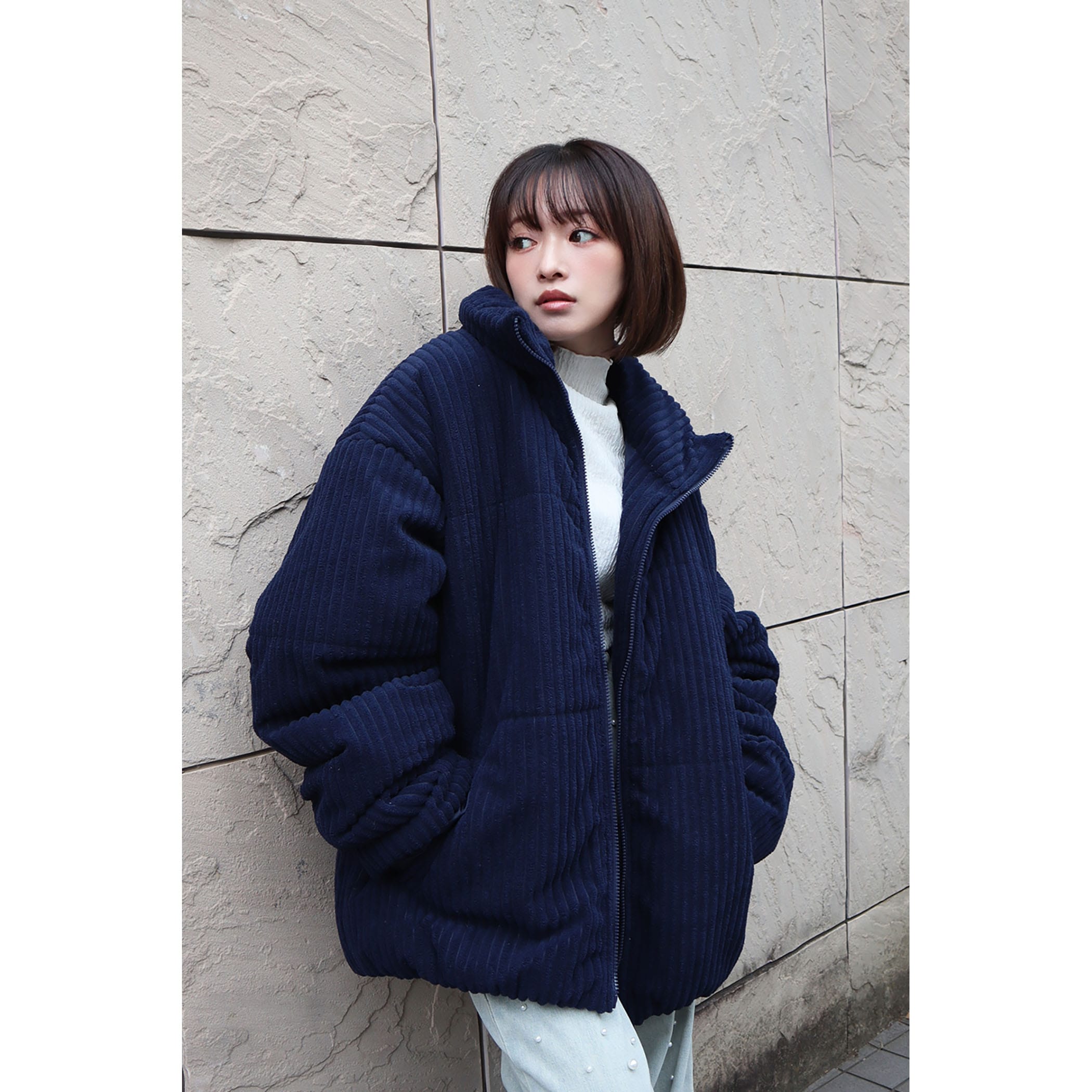 コーデュロイ中綿ブルゾン｜コート｜CECIL McBEE(セシルマクビー