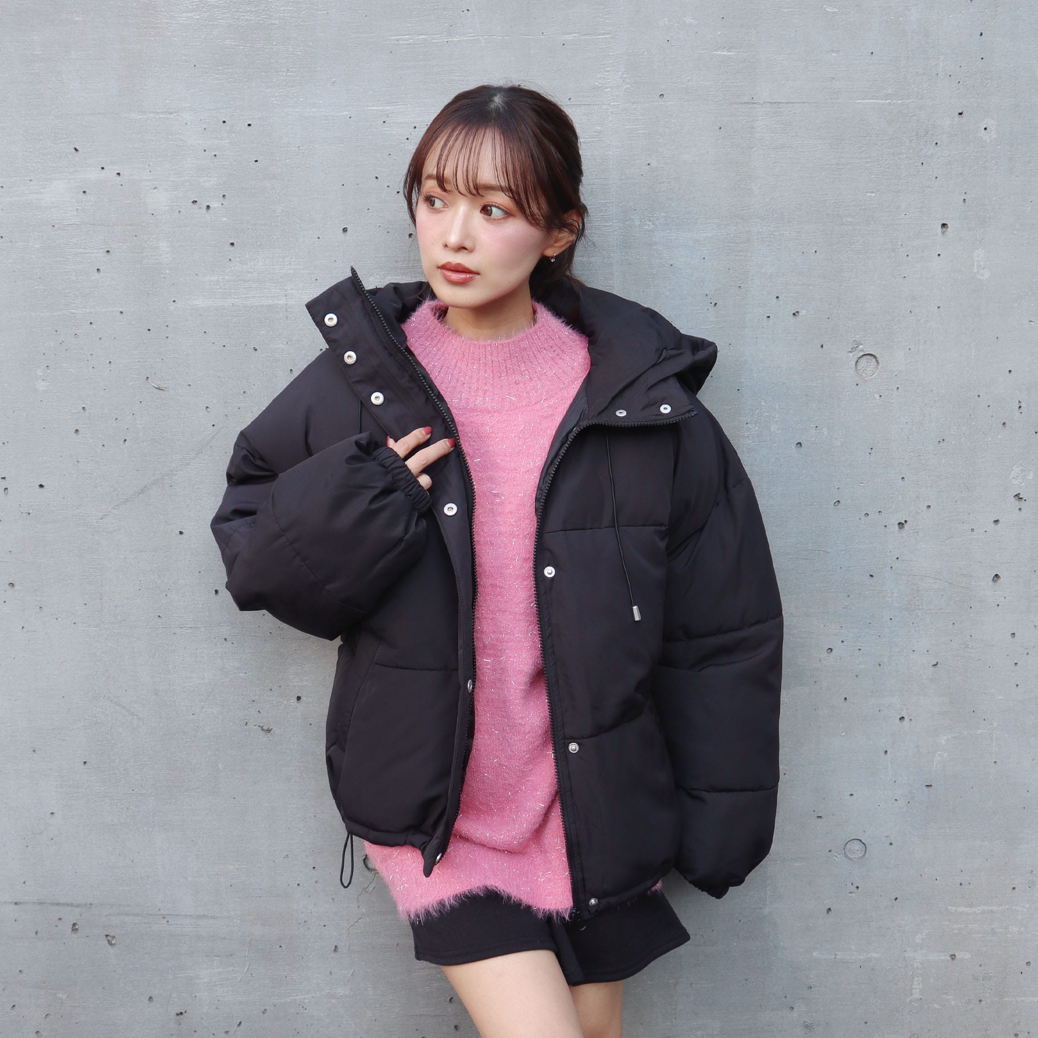 配色ファイバーダウンジャケット｜コート｜CECIL McBEE(セシルマクビー