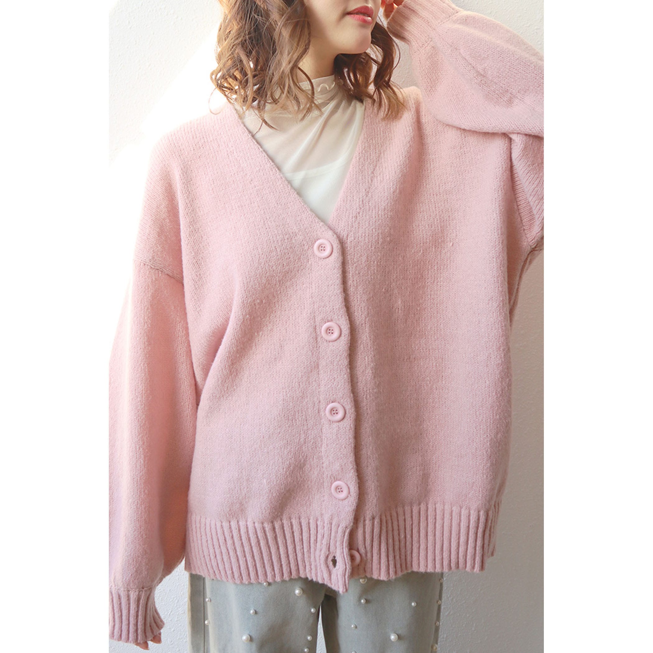 モヘアタッチVネックカーディガン｜ニット｜CECIL McBEE(セシル