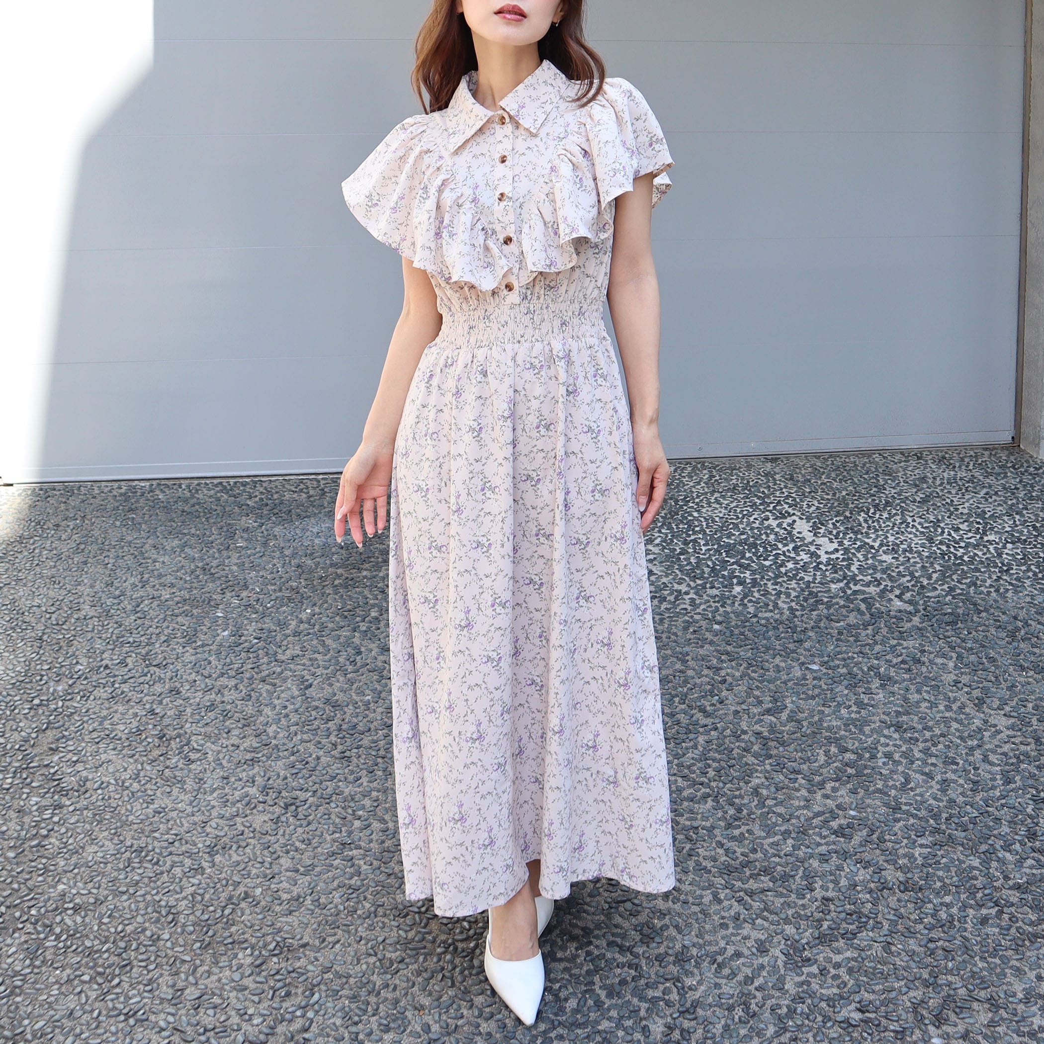 花柄フリルギャザーワンピース｜ワンピース｜CECIL McBEE(セシル