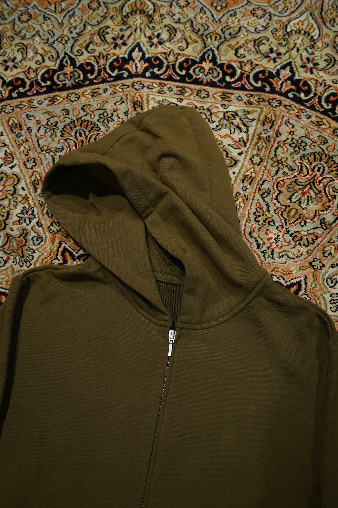 Omar Afridi(オマールアフリディ) のFULL ZIP HOODIE(KHAKI)(パーカー