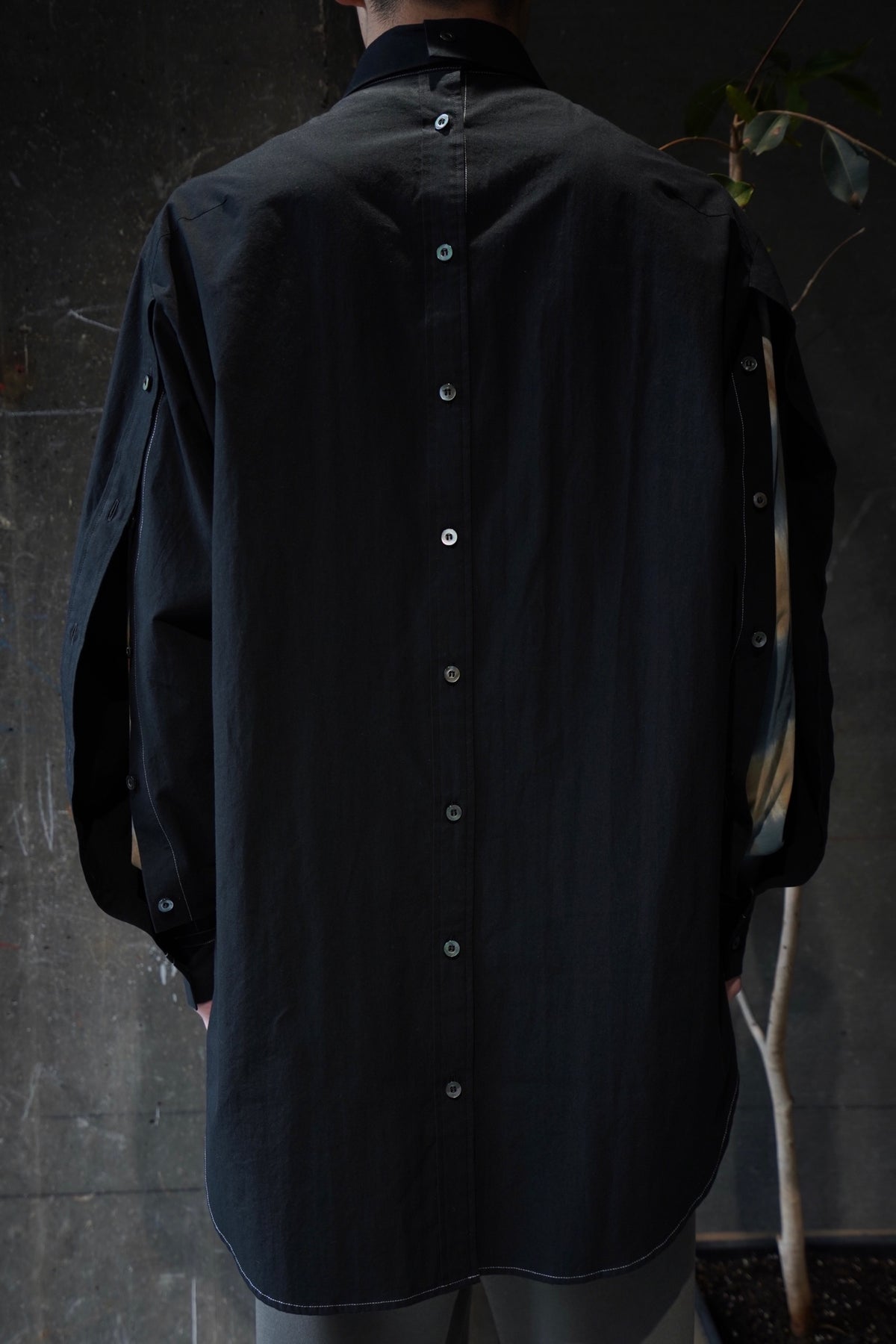UJOH's FULL OPEN SHIRTS (BLACK) (shirt) mail order | cedarwood