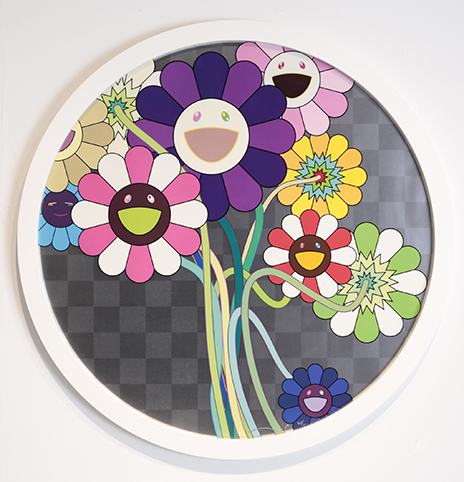 村上 隆 Takashi Murakami 紫色の花のある花束 | ONLINE STORE | Walls