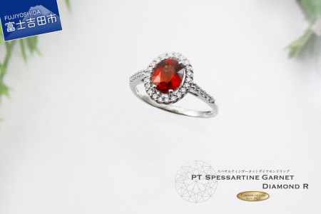 ガーネットリング スペサルティンガーネットリング ダイヤモンド