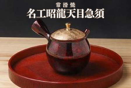 常滑焼】名工昭龍天目急須 陶器 やきもの セラメッシュ 名工作品 伝統