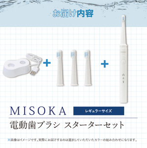 MISOKA 電動歯ブラシ スターターセット レギュラーサイズ 本体 充電器
