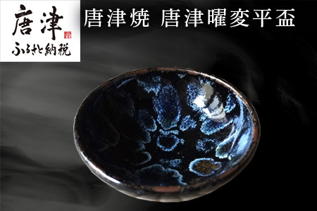 唐津焼 唐津曜変平盃 さかずき 平盃 曜変 曜変天目 酒器 日本酒 ギフト