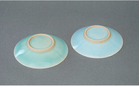 有田焼 翡翠天青小皿 2色セット【梶原大敬 茂正工房】器 うつわ 食器