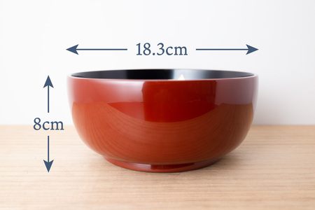 六寸 深鉢 鉄仙 川連漆器 菓子鉢 おしゃれ 木製 茶道 菓子器 和食器