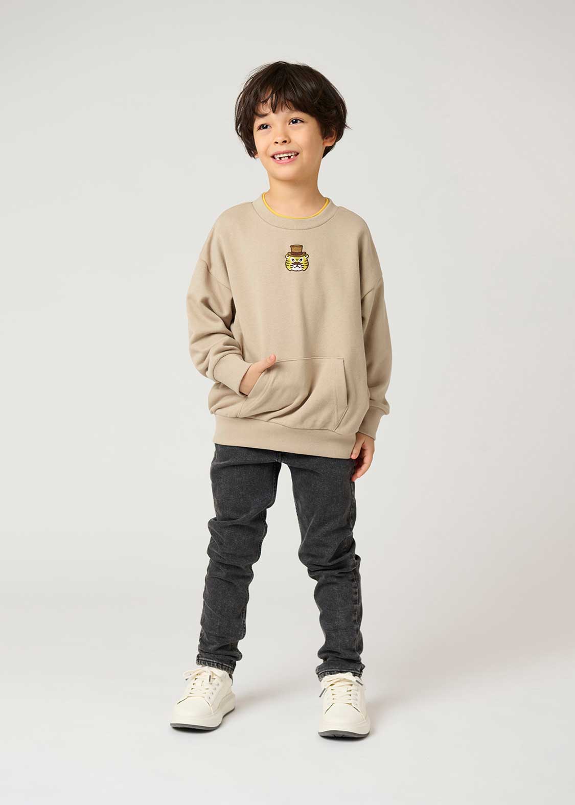 オーサムタイガー ジェントルマン｜レイヤードビッグスウェット