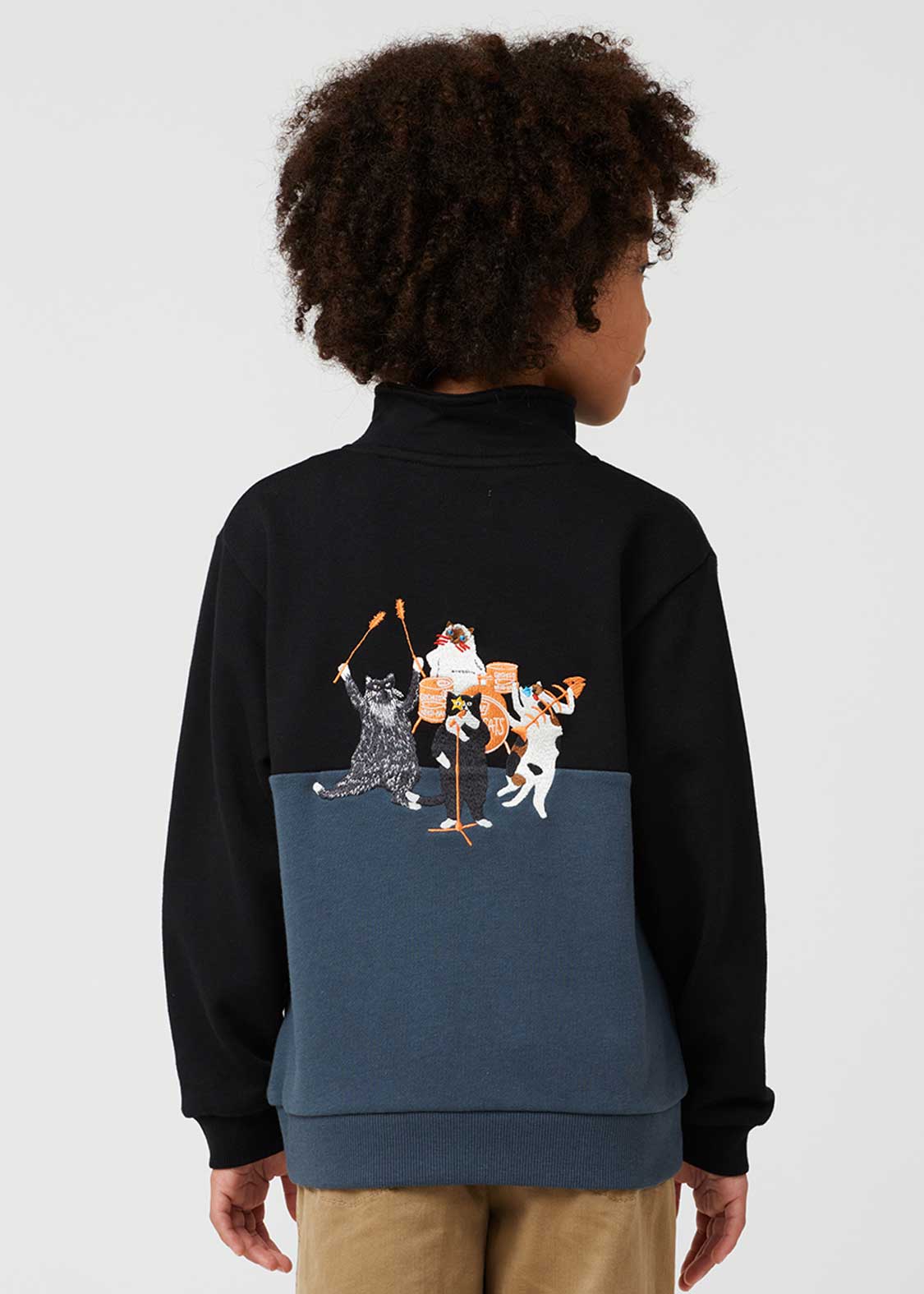 ザ フォーキャッツ バンド｜ハーフジップスウェット｜キッズ｜グラニフ