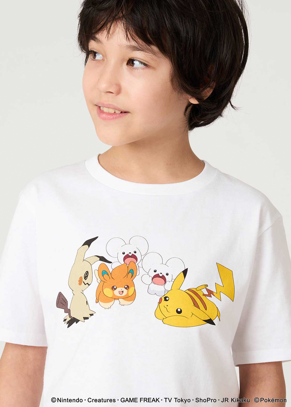 ピカチュウ＆ミミッキュ＆パモ＆ワッカネズミ｜キッズTシャツ｜キッズ