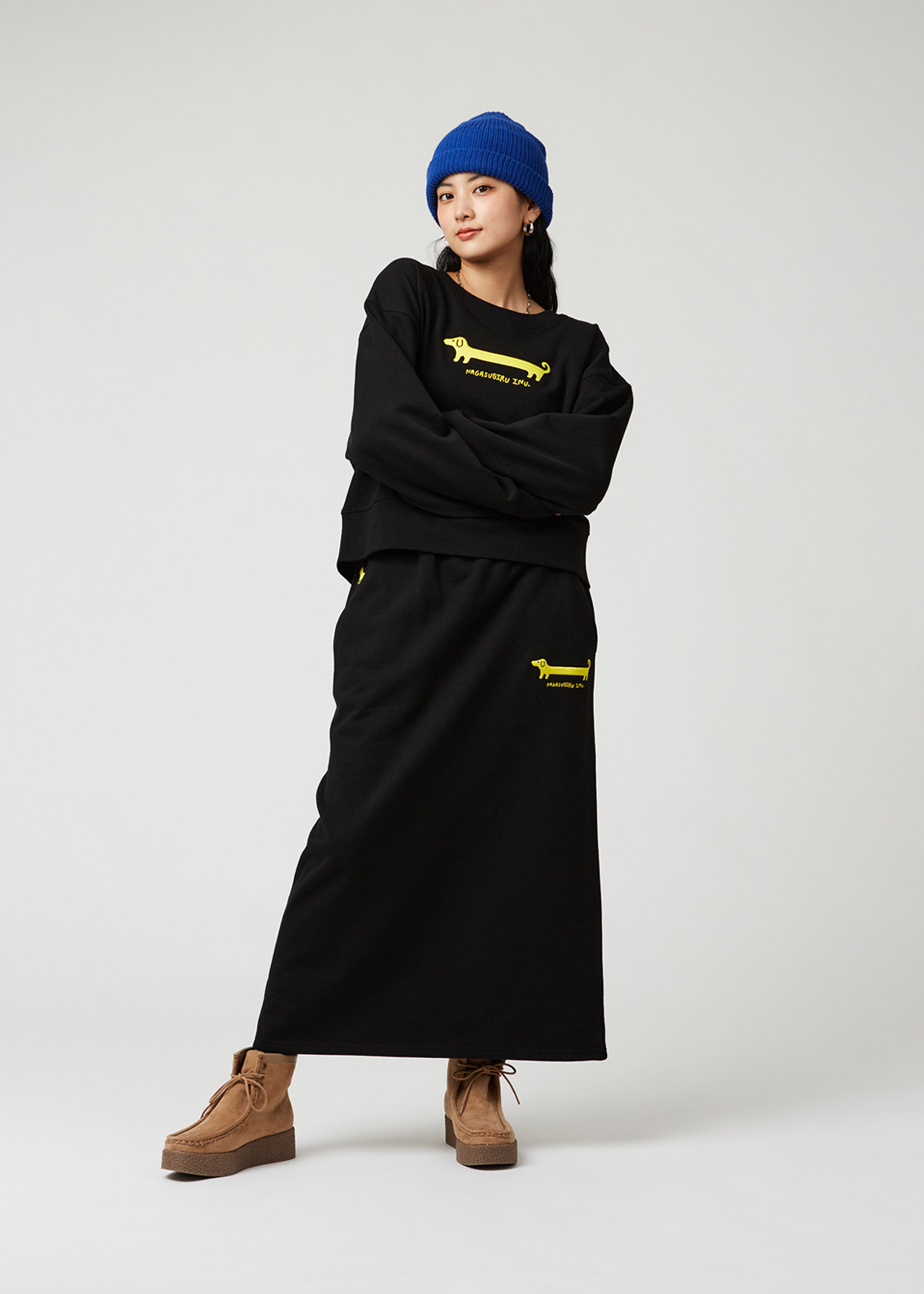 ナガスギルイヌ｜ヘビーウェイトスウェットスカート｜ウィメンズ
