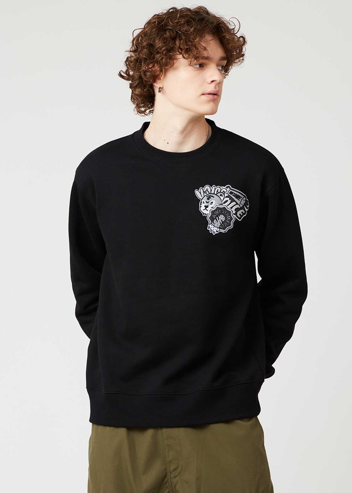 オーサムタイガーステッカー｜裏起毛スウェット｜ユニセックス