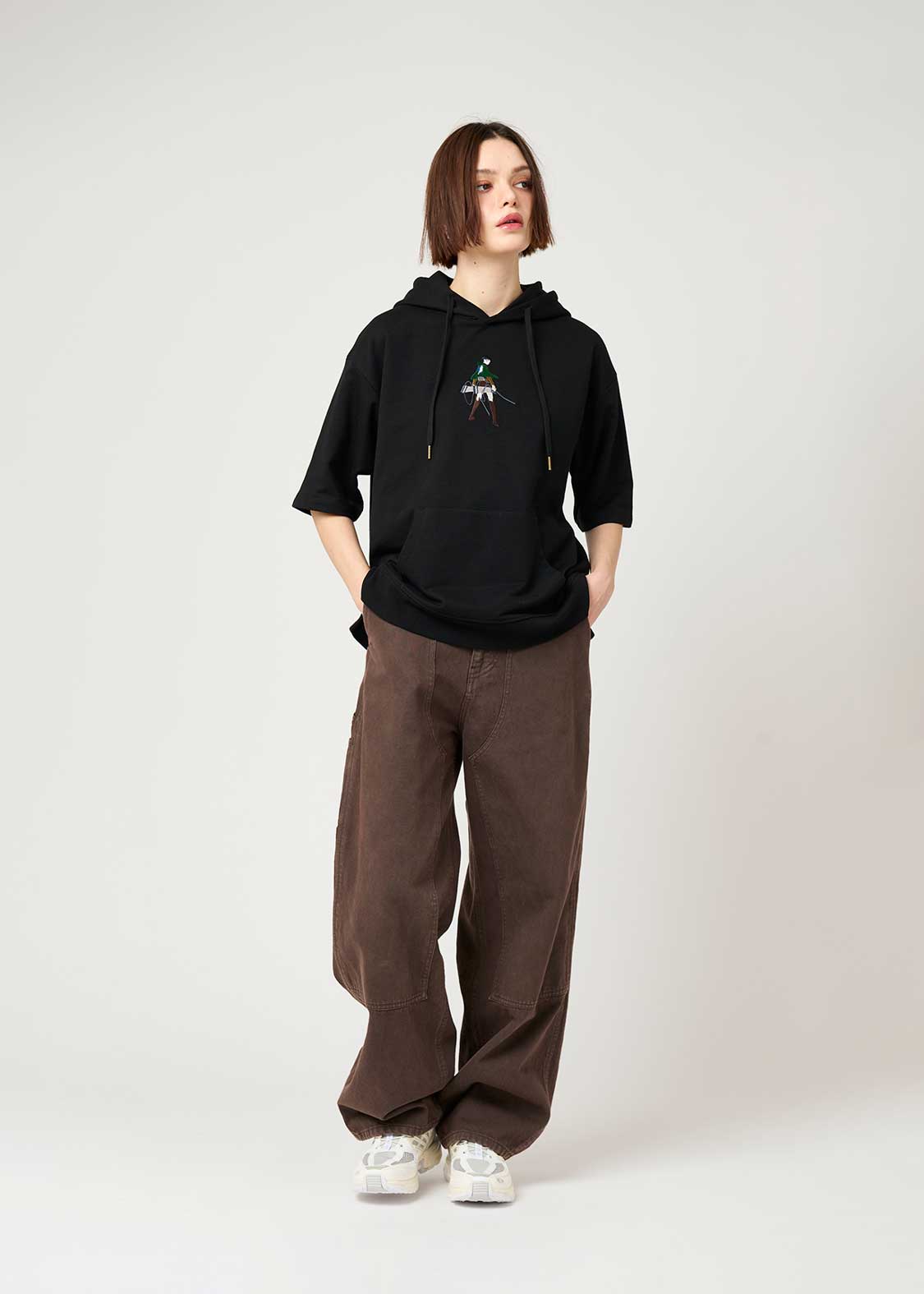 自由の翼｜ビッグシルエット半袖パーカー｜ユニセックス｜グラニフ