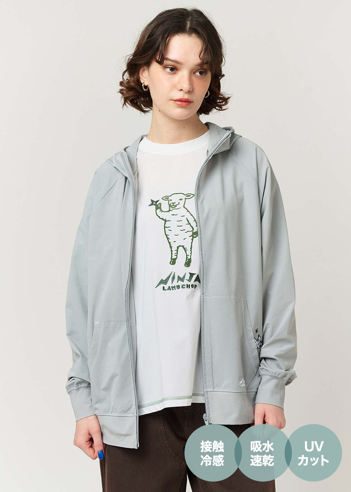 フラワーカンフーラムチョップ｜デニムジャケット｜ユニセックス