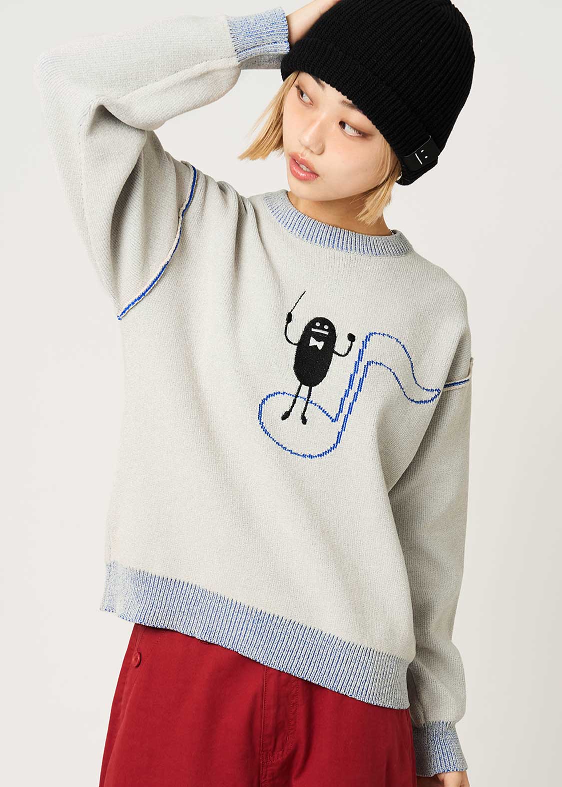 ビューティフルシャドーオーケストラ｜モールクルーネックニット｜ユニ