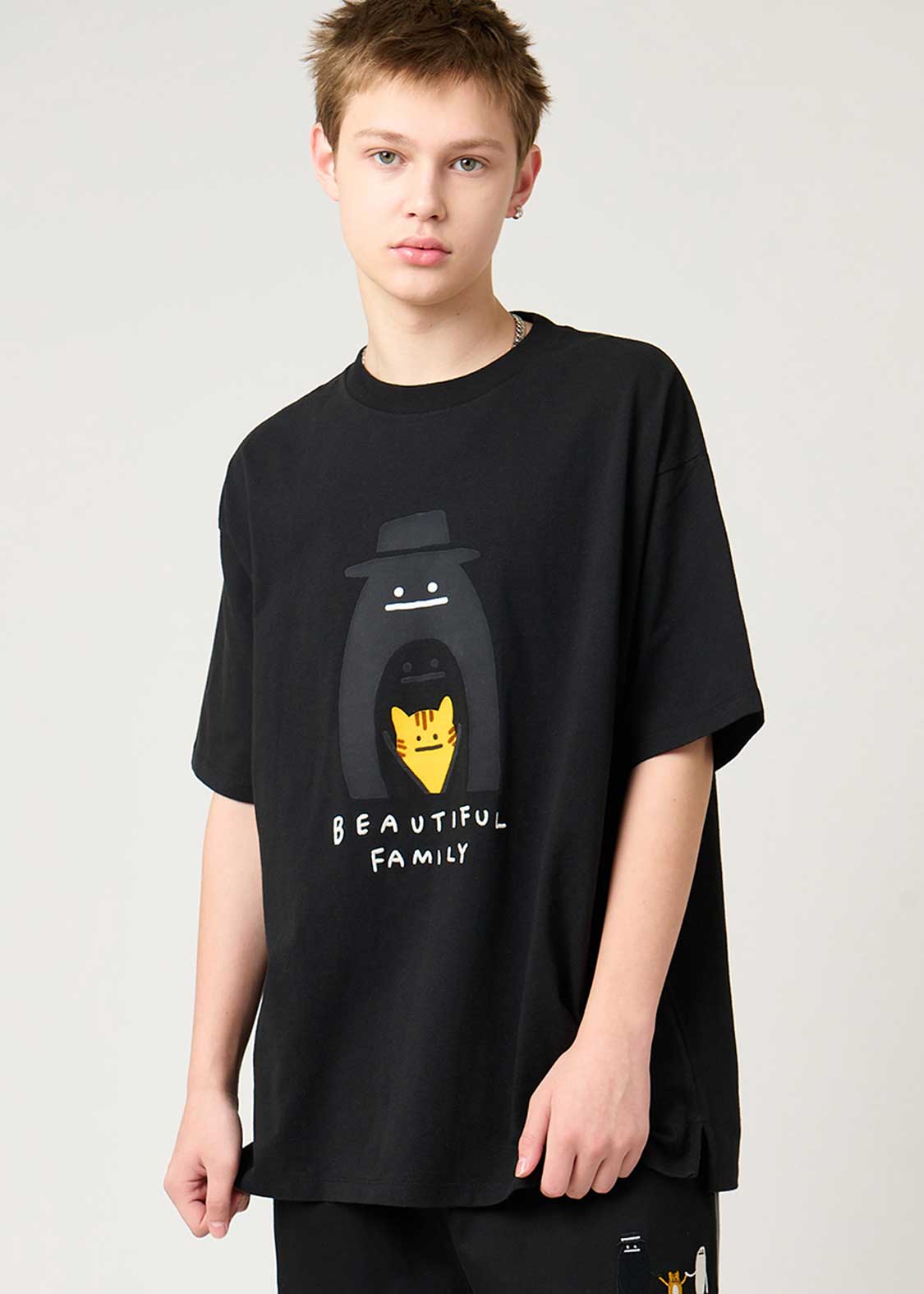 ビューティフルシャドーファミリー｜ビッグシルエットTシャツ｜ユニ