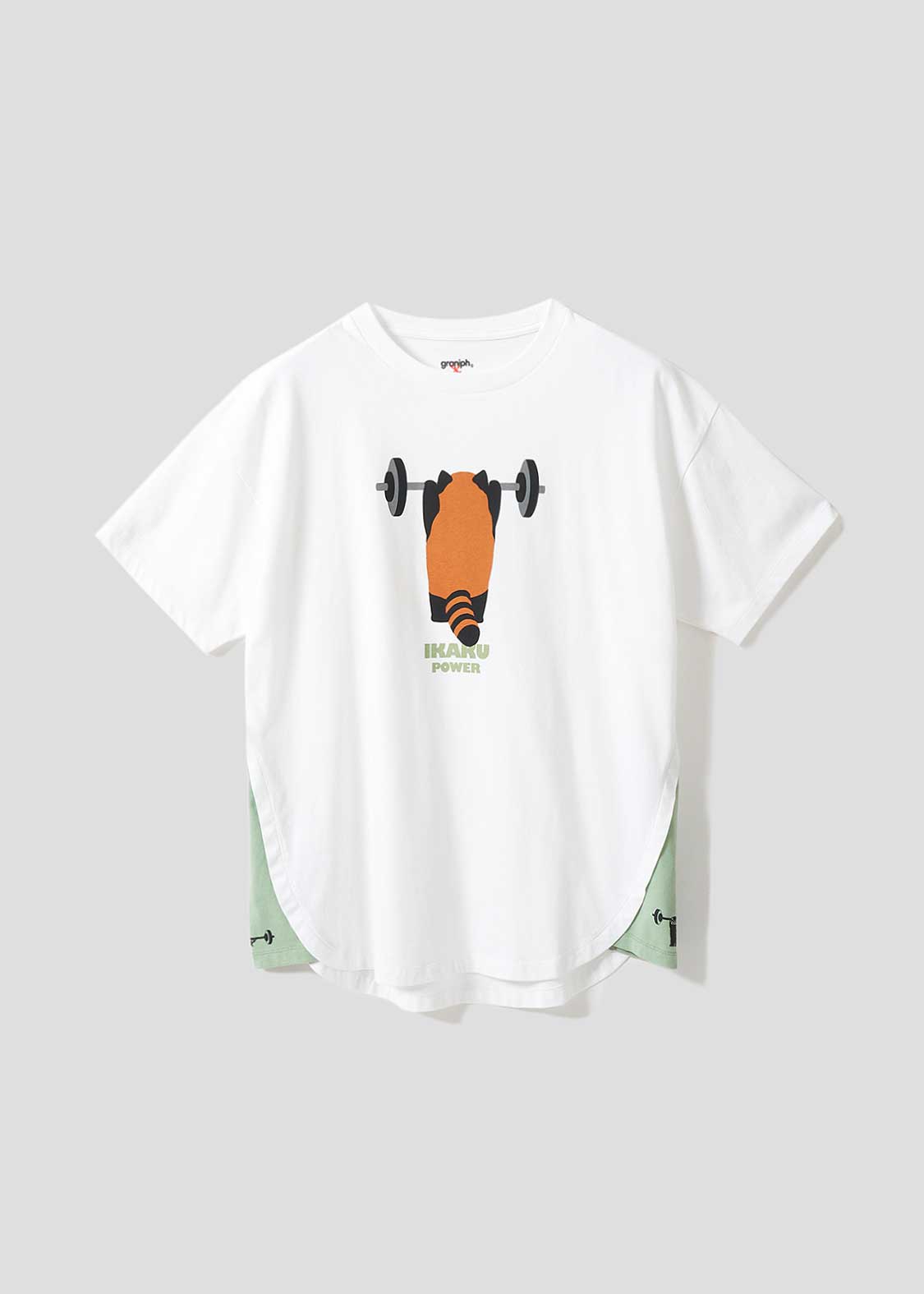 イカクパワー｜サイドガゼットTシャツ｜ユニセックス｜グラニフ