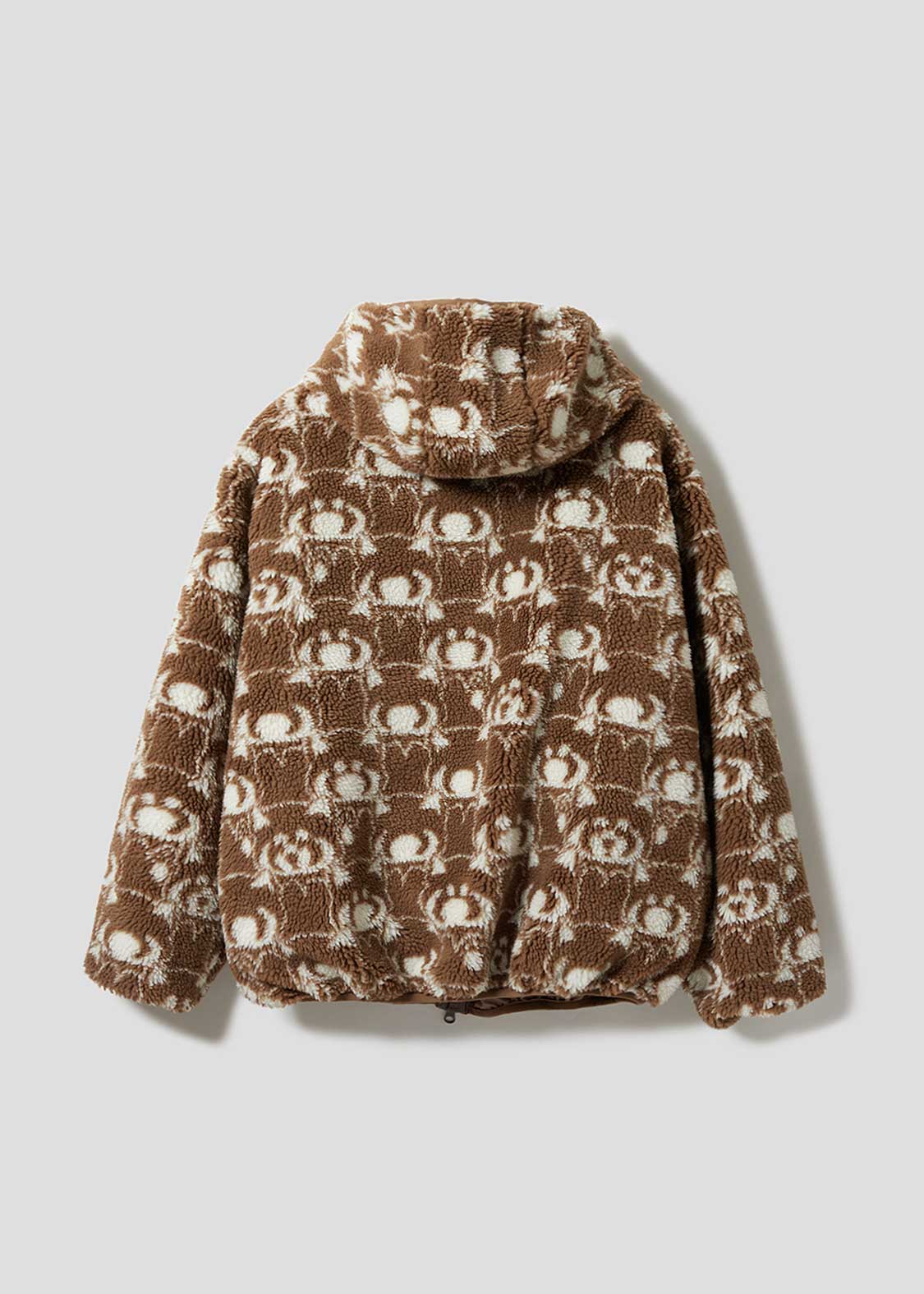 イカク｜ジャカードボアジップパーカー｜ユニセックス｜グラニフ