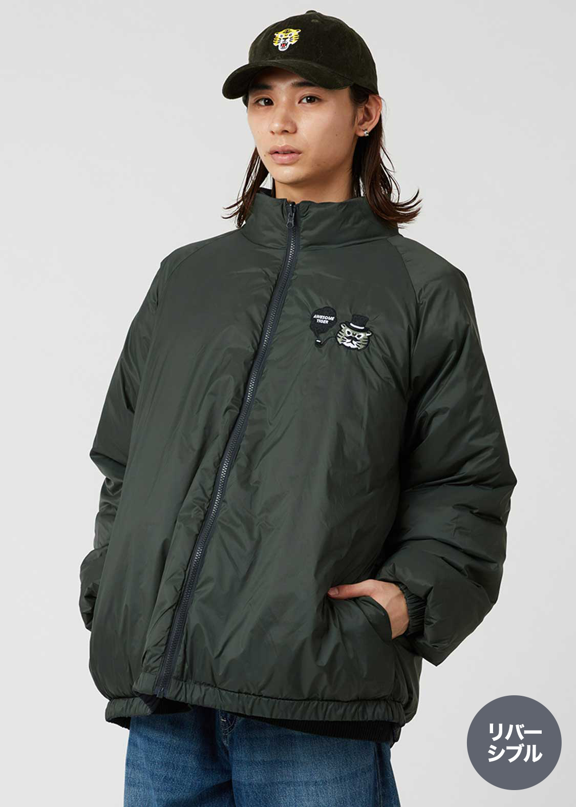 オーサムタイガー ジェントルマン｜リバーシブルパデッドジャケット