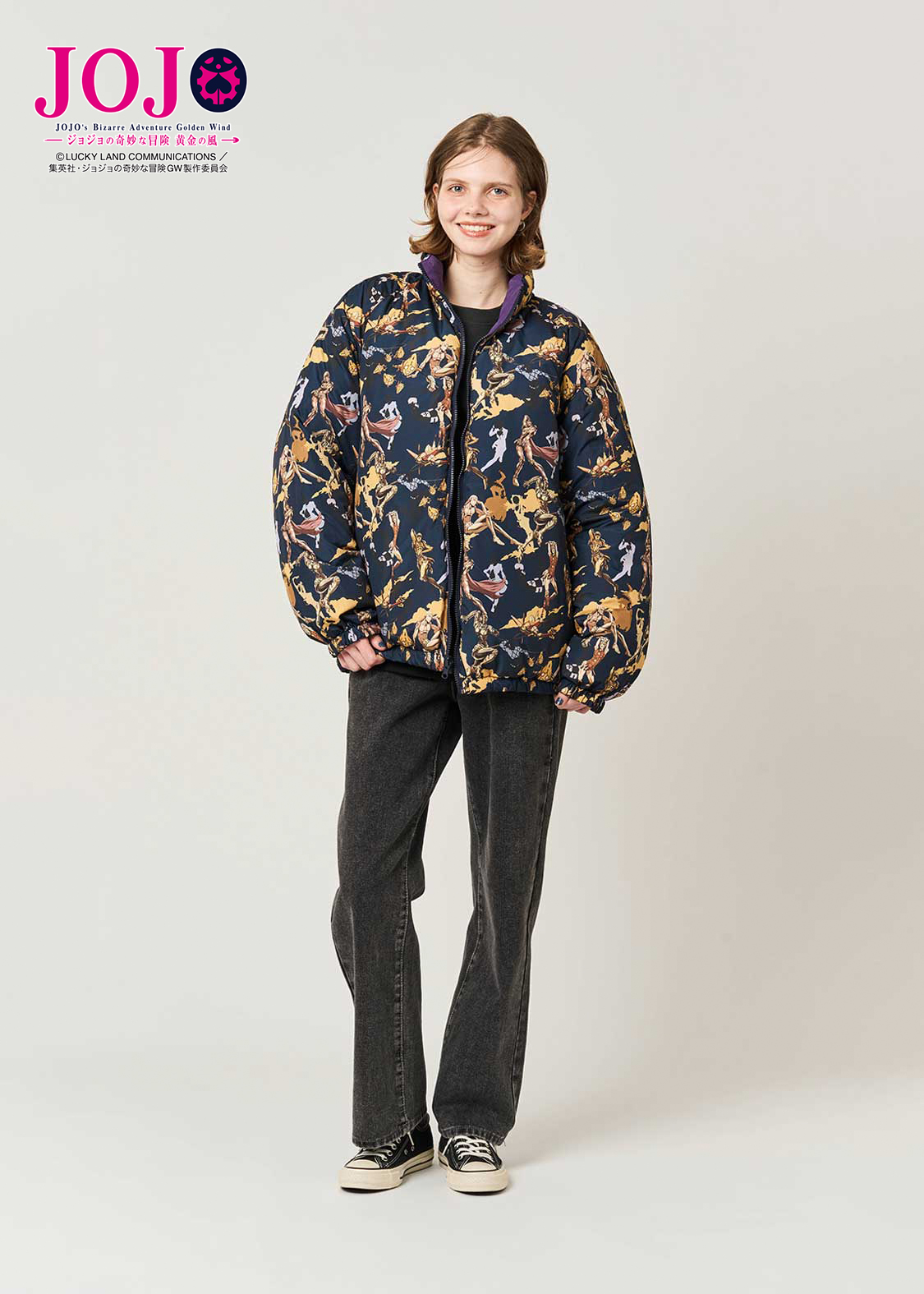 黄金の風 モチーフ｜リバーシブルブルゾン｜ユニセックス｜グラニフ