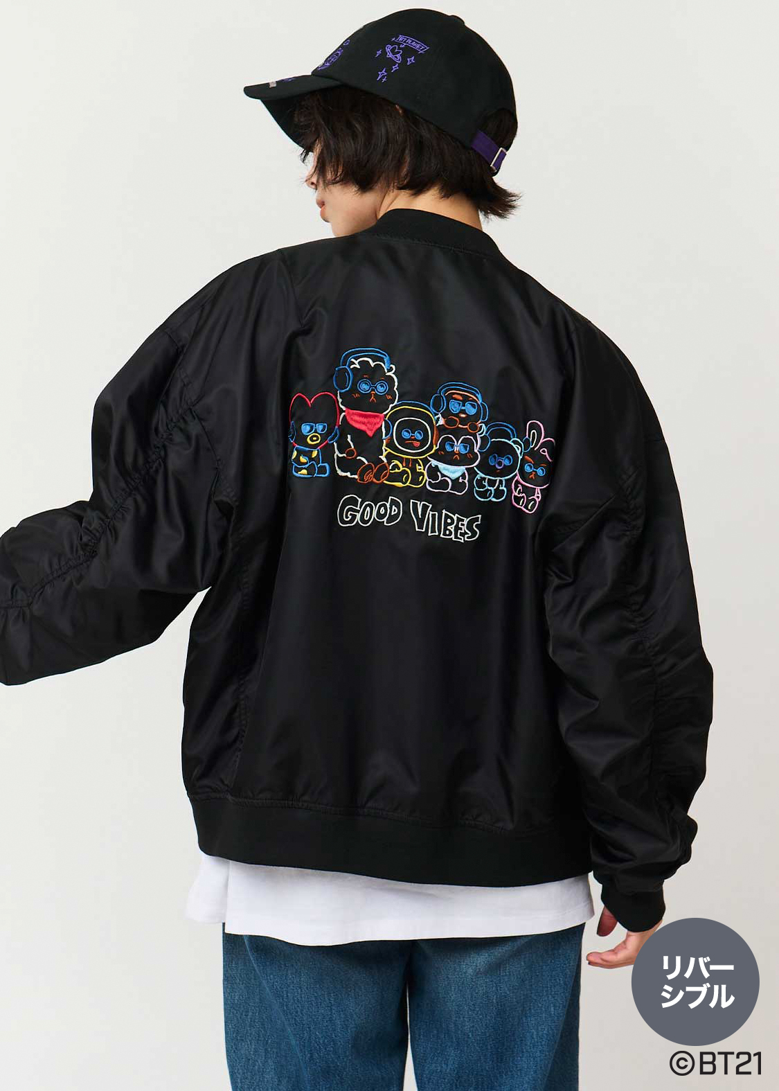 GOOD VIBES｜リバーシブルブルゾン｜ユニセックス｜グラニフ(graniph