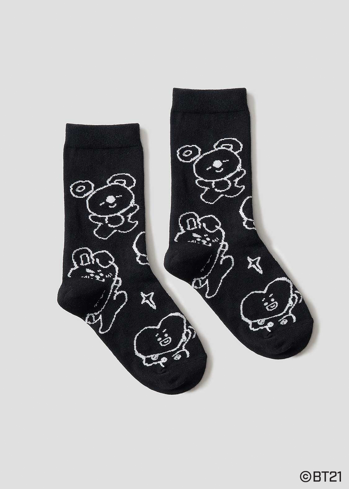 BT21 スケッチ｜ミドルソックス｜ユニセックス｜グラニフ(graniph)公式