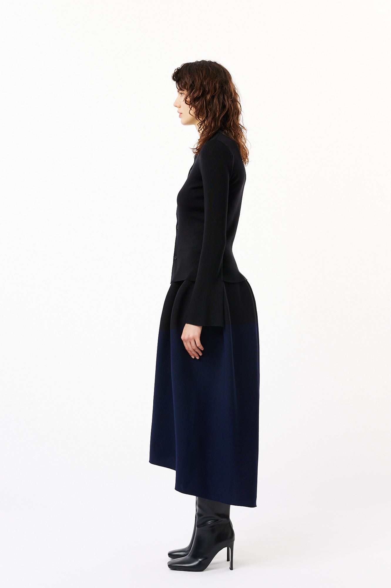 POTTERY ROUNDED HEM SKIRT