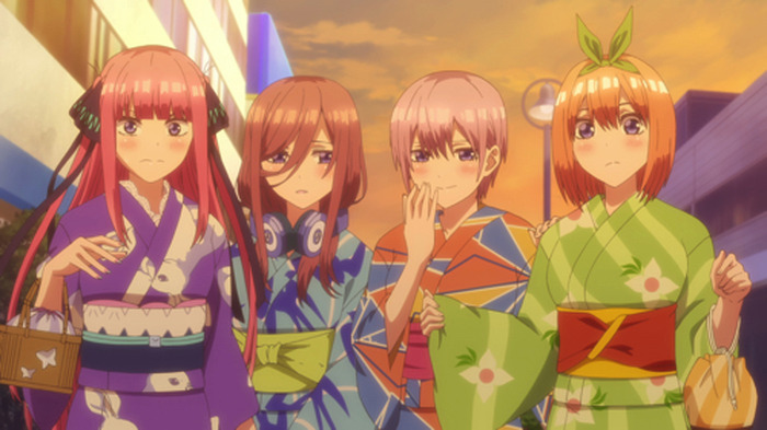 風太郎は浴衣姿の五つ子と花火大会に…TVアニメ『五等分の花嫁』第4話