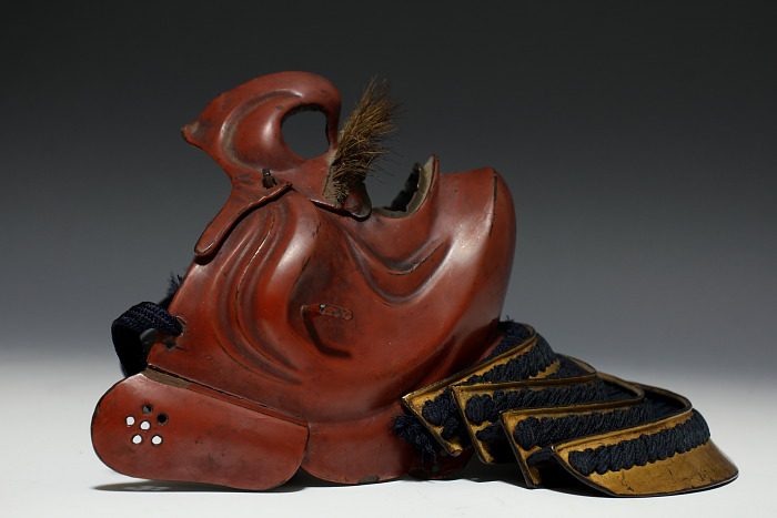 朱漆烈勢面頬 江戸期 | 伝統的甲冑や刀剣武具・鎧・古美術品の買取販売