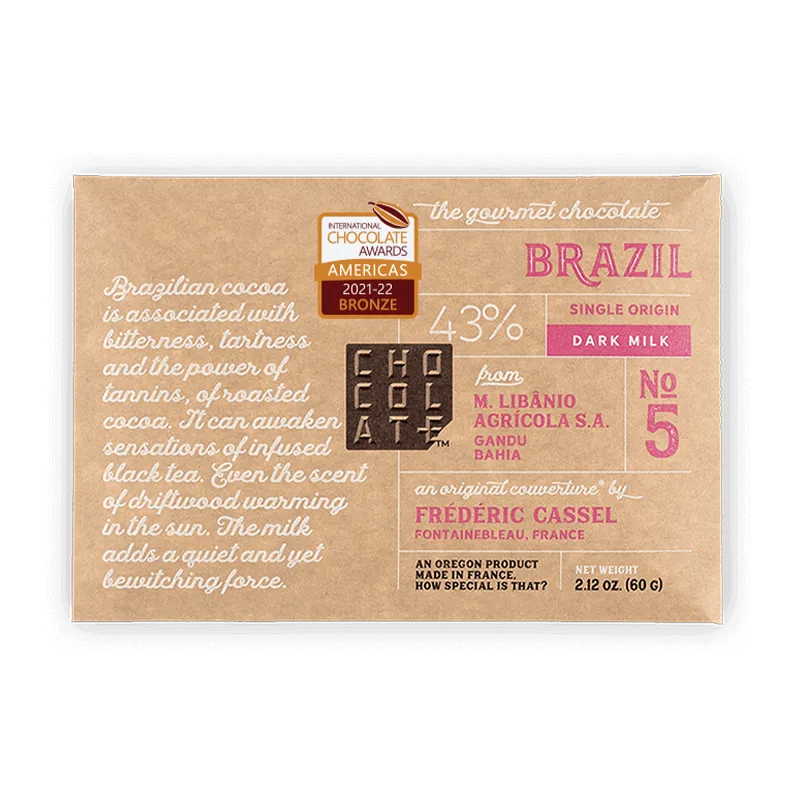 BRAZIL DARK-MILK CHOCOLATE 43%