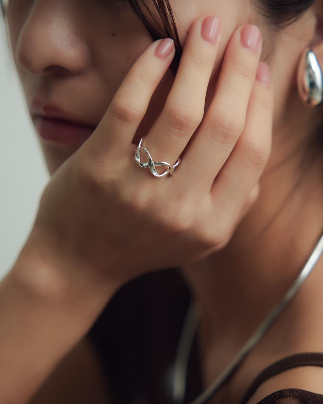 1/16(金)20:00～再入荷】【S925】ツイストクロスモチーフリング