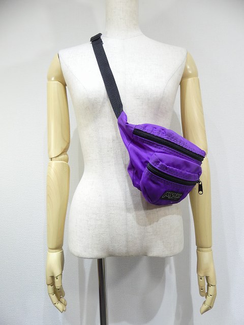 アメリカ製 80s JANSPORT ミニ ウエスト バッグ パープル - Chago