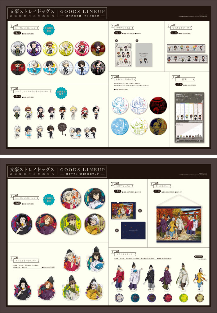 京都マルイに「文豪ストレイドッグス武装探偵社丸井出張所」が期間限定