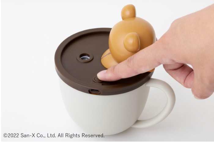 リラックマの卓上加湿器が宝島社から登場！コーヒーカップでくつろぐ姿