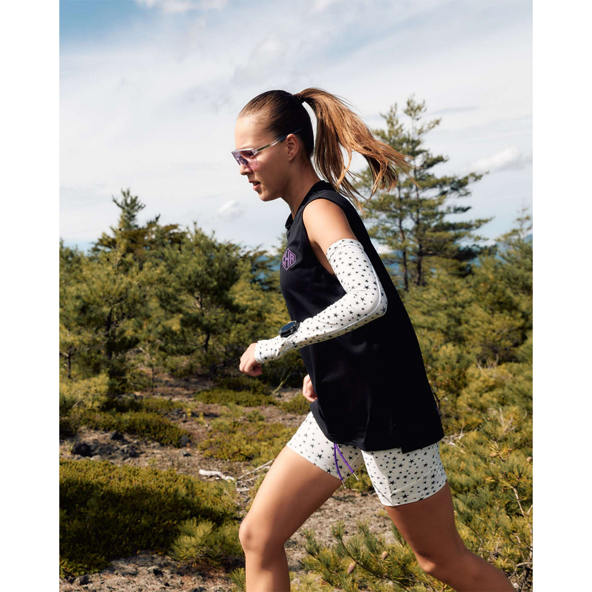 charbon アームカバー ARM SLEEVE W/PYTHON サイズL DRY STRETCH ARM