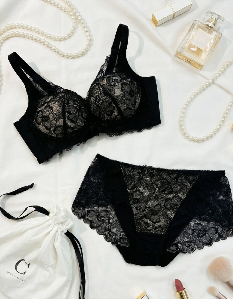 5%OFF】ふわっとスリムブラ（ショーツセット) バレンタインセット