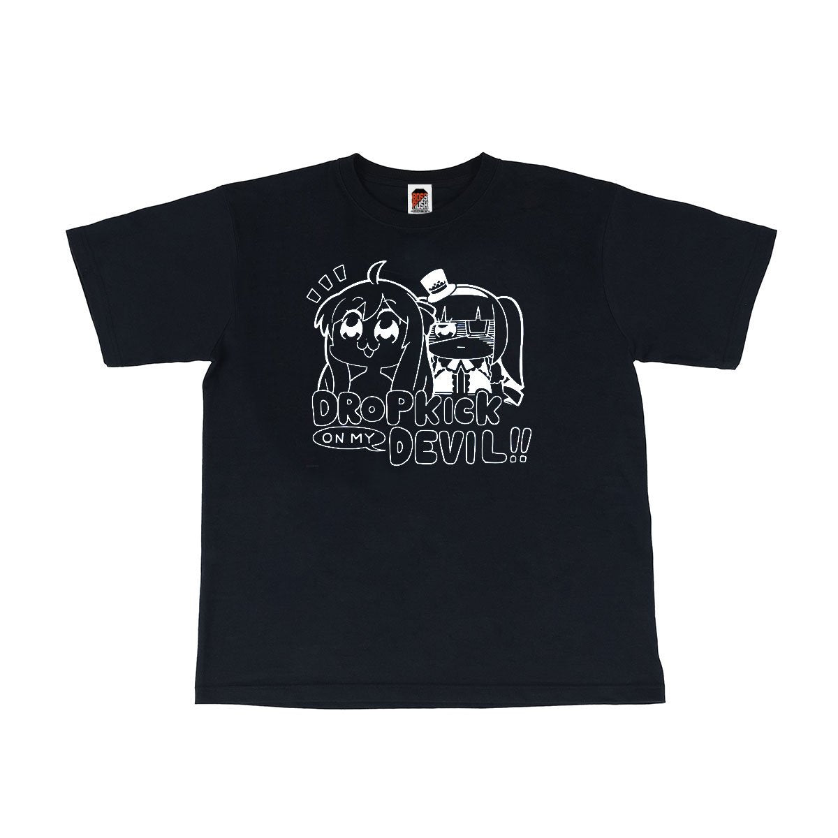 邪神ちゃんドロップキック×BOSSRUSHコラボTシャツB 黒 | Chasmic