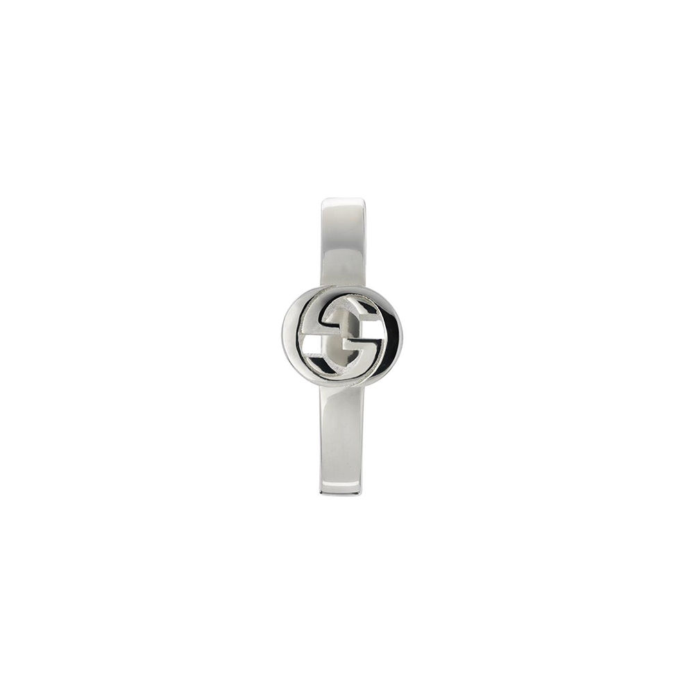 Gucci Interlocking G Silver 17.5mm Hoops |Peter Jackson