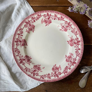 ショワジールロワ窯『PARIS』赤の大皿（直径27cm） フランス