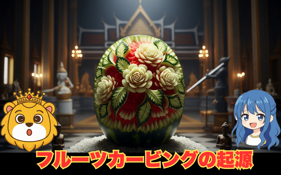 深掘り】タイのフルーツカービング なぜ生まれた？宮廷に咲く芸術の