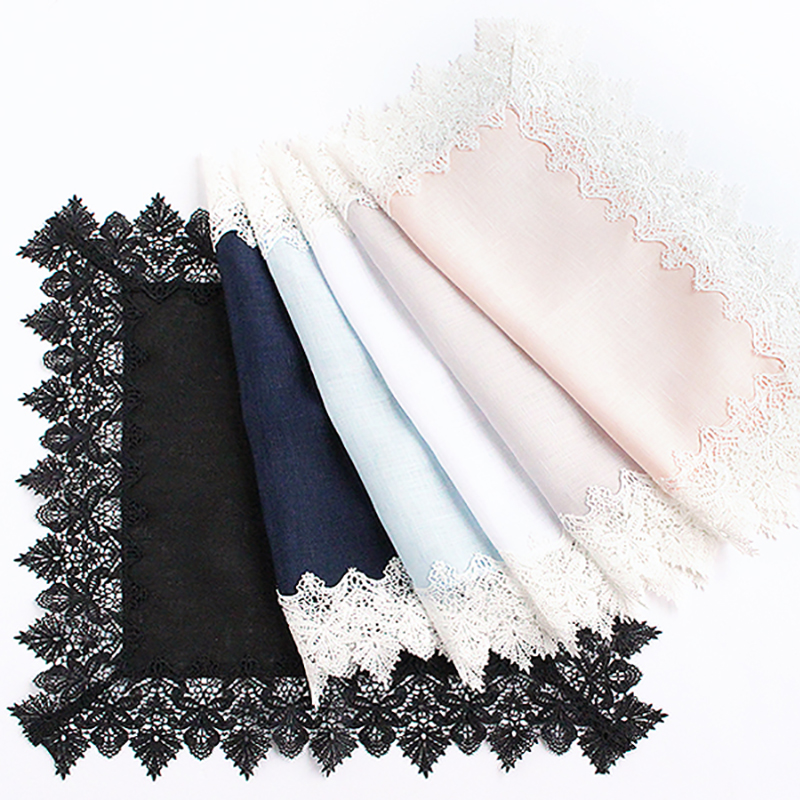 ひざ掛けハンカチ/ブロンド（ホワイト） | 横浜元町 近沢レース店