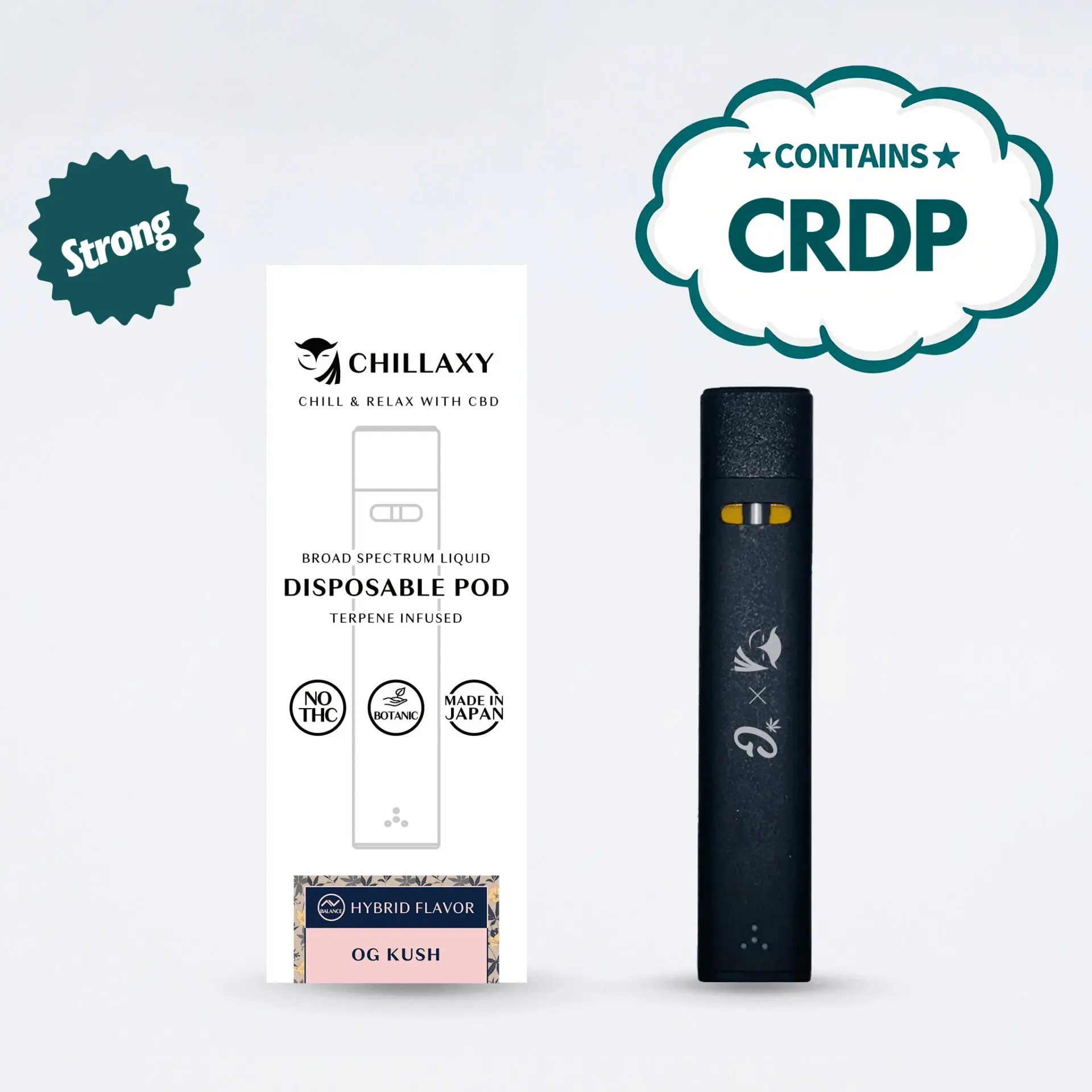 CHILLAXY CBD | 使い捨てPOD CRDP配合