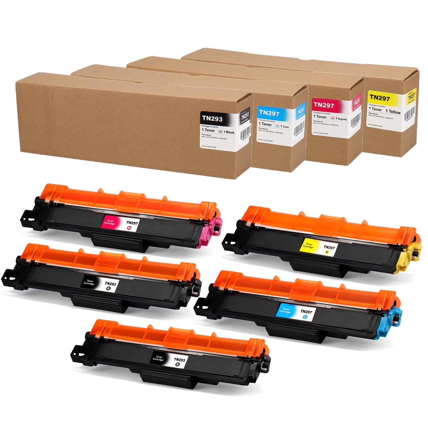 TN-293 TN-297 互換トナーカートリッジ 4色セット – インクのチップス本店