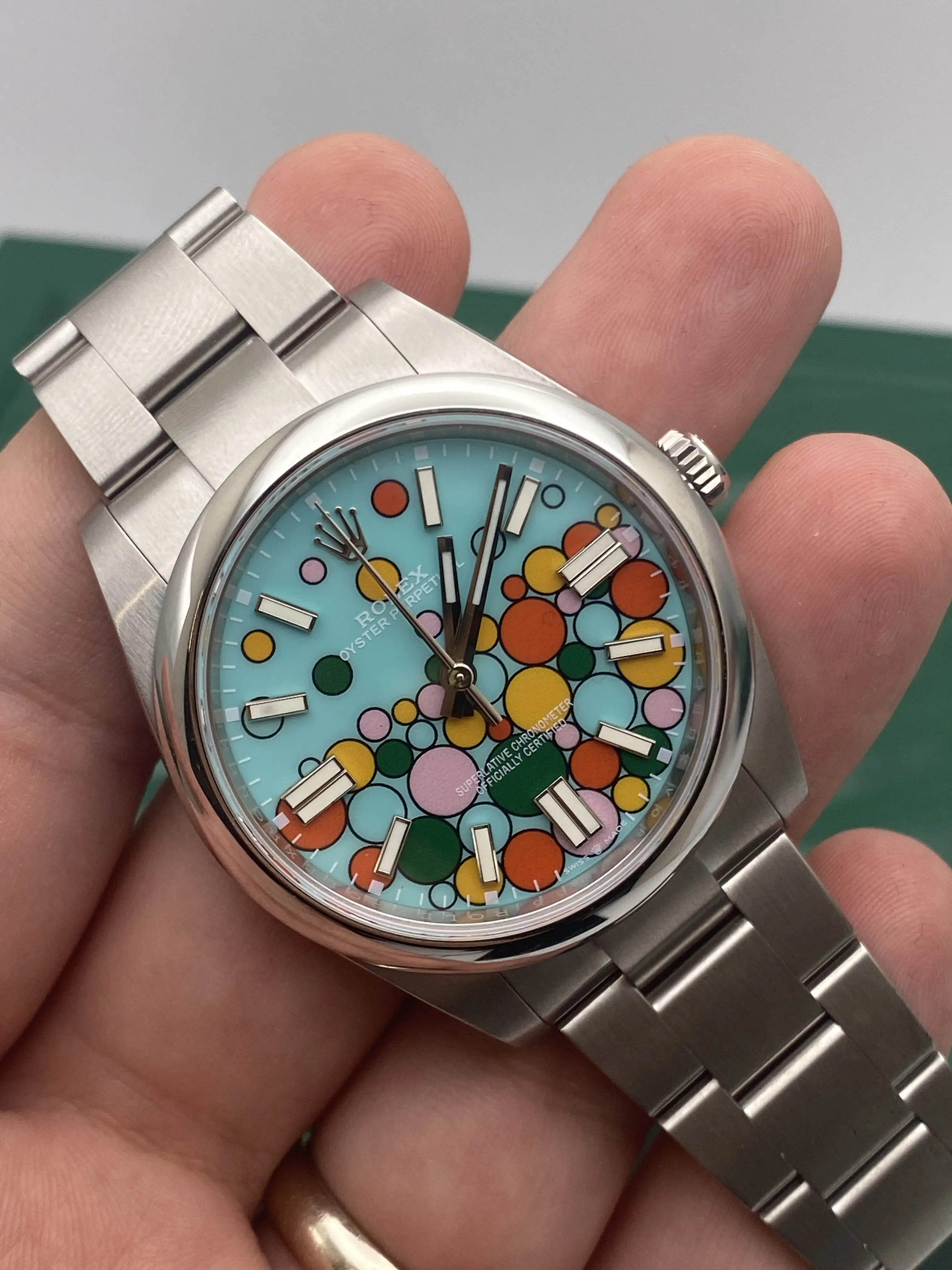 Rolex 124300 Oyster Perpetual 41mm Custom Celebration + Original