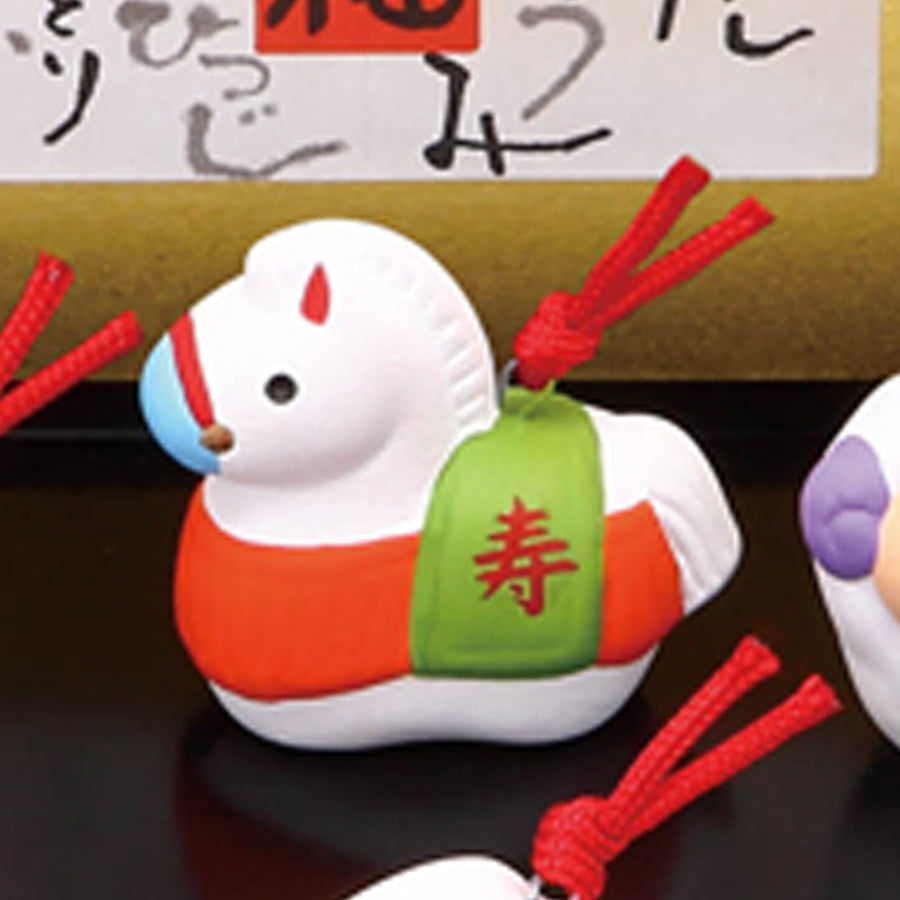 №93 錦彩招福寿々十二支飾り(土鈴)※単品 午(うま) – 中外陶園