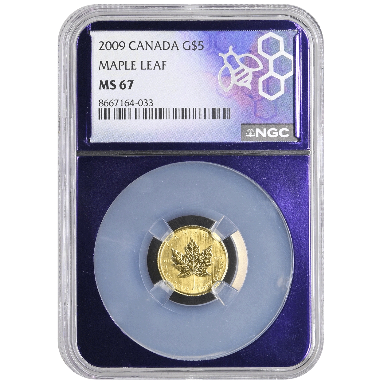 2009 Canada 1/10 oz .9999 Gold $5 NGC MS67 - CV Coins & Collectables