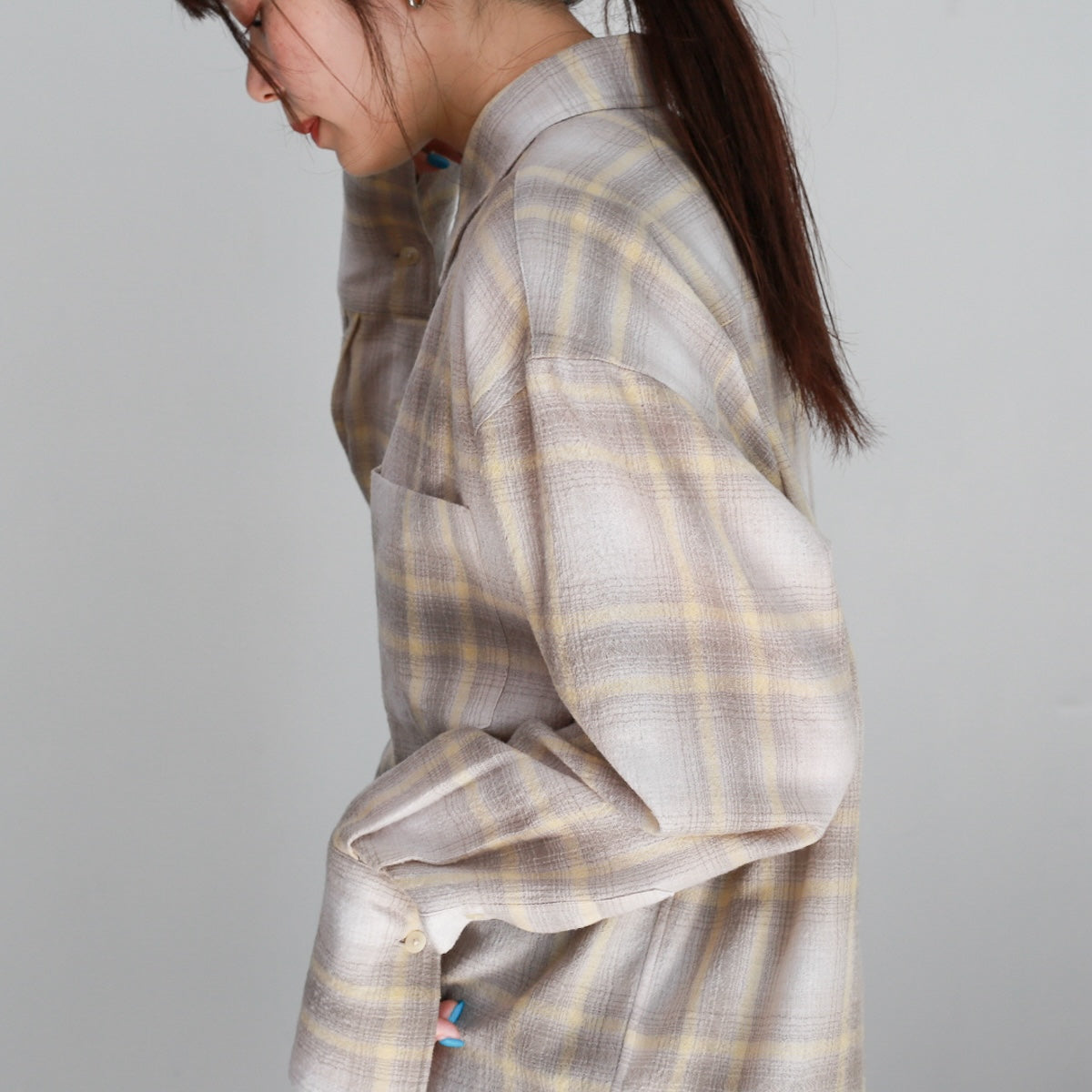 AURALEE AIRY WOOL CHECK SHIRT – Chum!